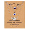 Mystical Turkish-Inspired Evil Eye and Hamsa Hand Zirconia Pendant Choker Necklace - Dainty, Lucky Charm Jewelry for Women and Girls