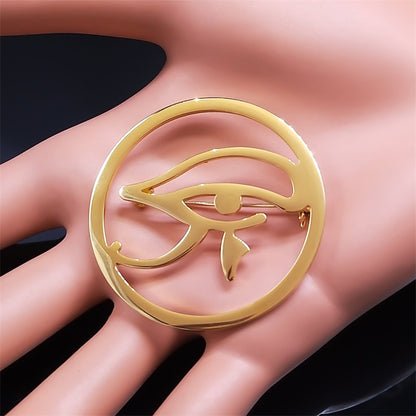 Silver Eye of Horus Brooch