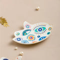 Blue Evil Eye ceramic plate
