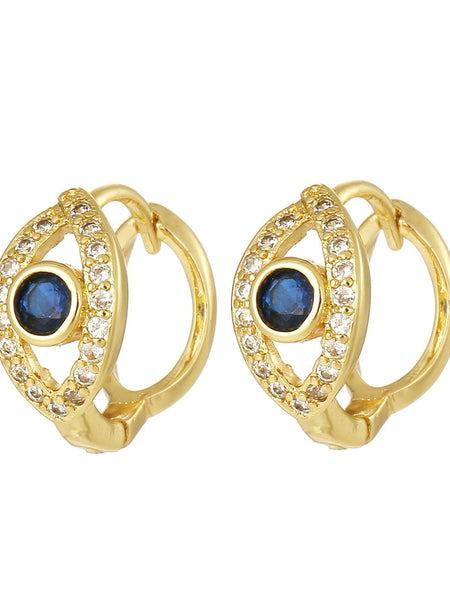 Evil Eye Hoop Earrings