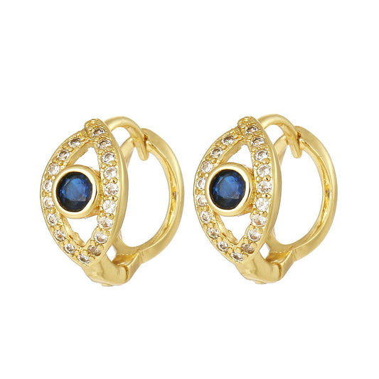 Evil Eye Hoop Earrings