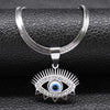 Sunburst Eye - Silver tone