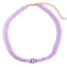 Exquisite Bohemian Turkish-Inspired Rainbow Clay Choker Necklace – Fashionable and Trendy Metal Geometric Jewelry for Women's Daily, Party and Beach Wear