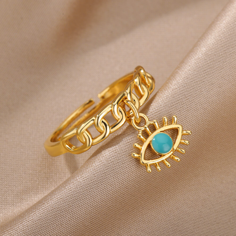 Elegant Evil Eye Rings: Embrace the Allure of Turkish Demon Eye Jewelry