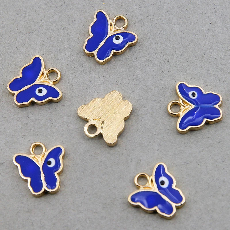 Butterfly Evil Eye Charms