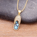 Rhinestone pendant necklace