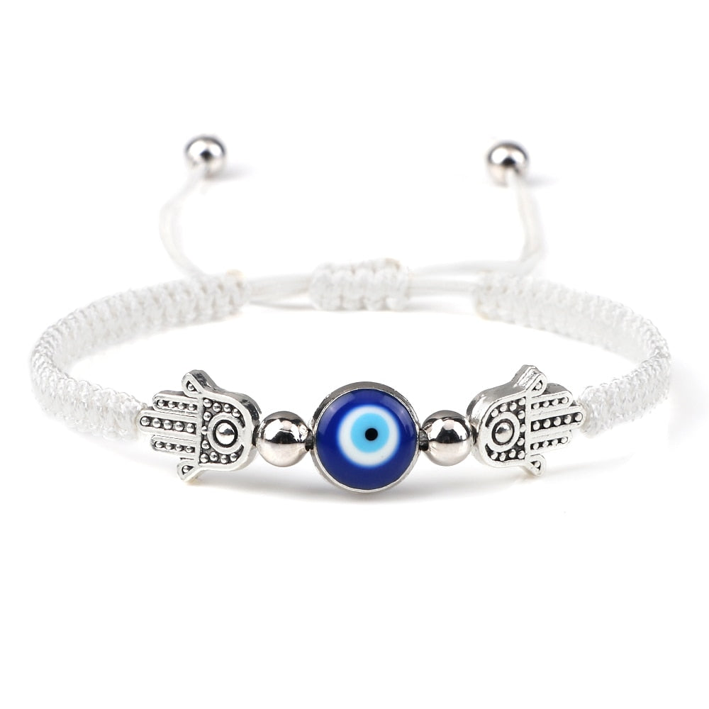 Handcrafted Evil Eye Beaded Bracelet: Timeless Charm for Friendship and Protection