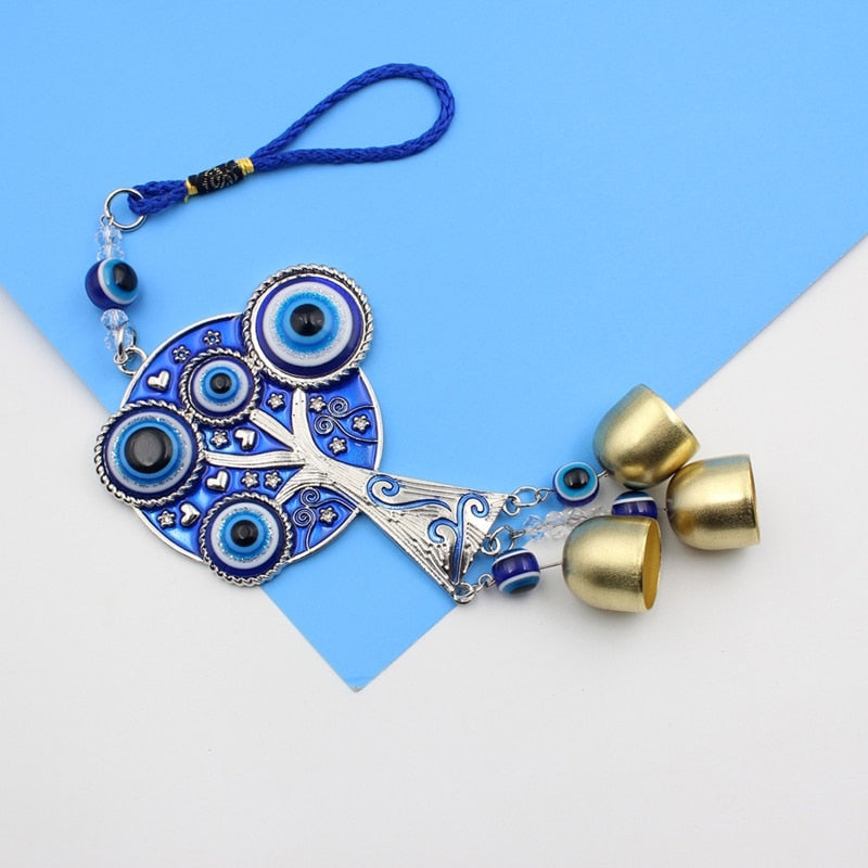 Evil Eye Tree Pendant