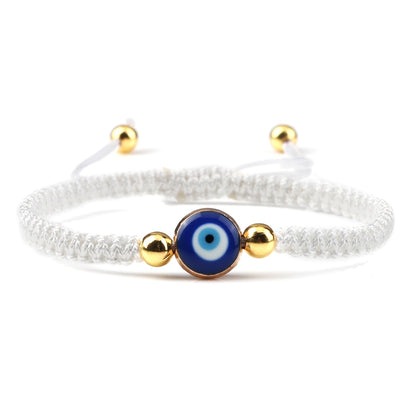 Handcrafted Evil Eye Beaded Bracelet: Timeless Charm for Friendship and Protection