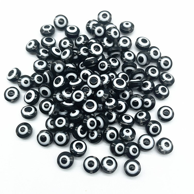8mm Evil Eye Beads