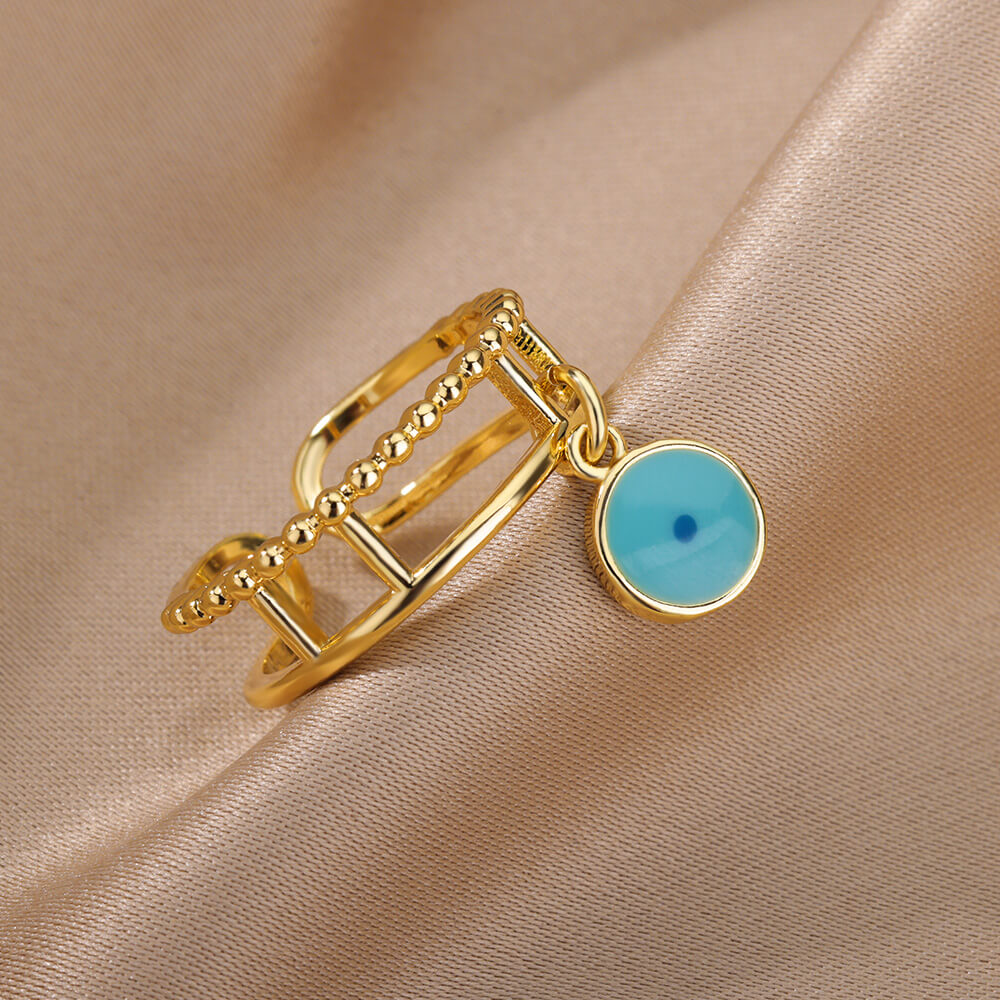 Elegant Evil Eye Rings: Embrace the Allure of Turkish Demon Eye Jewelry