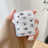 Protective Slim Evil Eye Earphone Case for AirPods with Luxury Design and TPU Material
