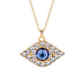 Crystal Blue Pendant Necklace