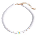Exquisite Bohemian Turkish-Inspired Rainbow Clay Choker Necklace – Fashionable and Trendy Metal Geometric Jewelry for Women's Daily, Party and Beach Wear