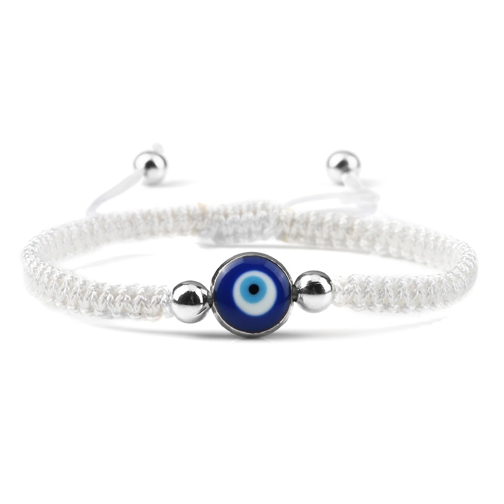 Handcrafted Evil Eye Beaded Bracelet: Timeless Charm for Friendship and Protection