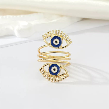 Evil Eye Adjustable Ring