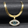 Open Eye - Gold tone