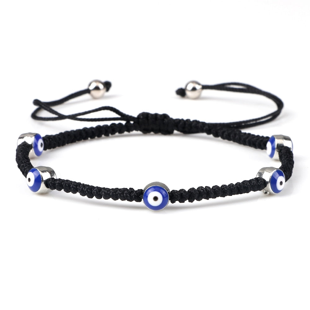 Handcrafted Evil Eye Beaded Bracelet: Timeless Charm for Friendship and Protection