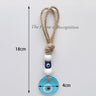 Turkish Evil Eye Glass Beads Macrame Wall Hanging for Home Decor and Protection