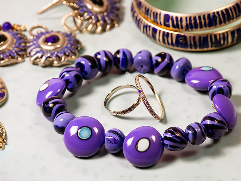 Various Lavender Evil Eye Jewelry