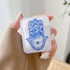 Floral Hamsa - Blue