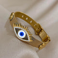 Gold chain bracelet