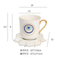 Ceramic coffee mug with tray
