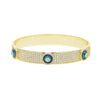 Stone Rows - Gold tone