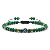 Striped Green - Gold tone