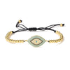 Beaded - Gold tone - Turquoise Center