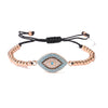 Beaded - Rose gold tone - Turquoise Center