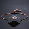 Chain - Rose gold tone - Dark Blue Center