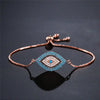 Chain - Rose gold tone - Turquoise Center