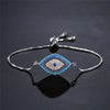 Chain - Silver tone - Dark Blue Center