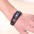 Multi-layer Evil Eye bracelet