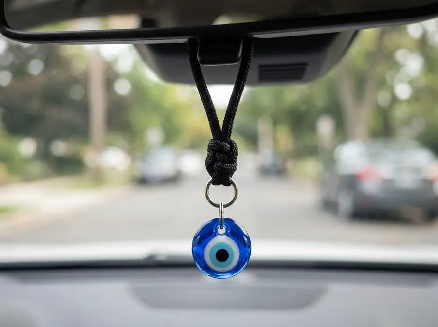 Evil Eye Car Charm Meaning: Placement, Safety, and How to Choose - choice look fastening method closes securely