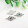 Almond Eye - Silver tone (10pcs)