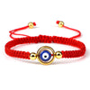 Ring Eye - Red - Gold tone
