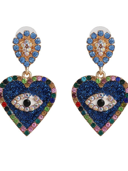Crystal dangle earrings
