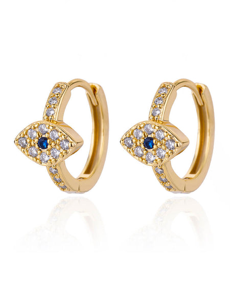 Zircon Embellished Earrings