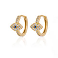 Zircon Embellished Earrings
