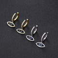 Gold-Plated Evil Eye Earrings