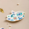 Blue Evil Eye ceramic plate

