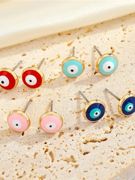 Evil Eye Stud Earrings