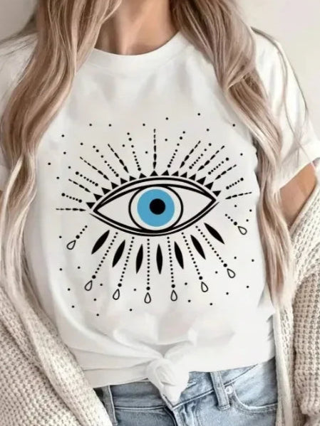 Summer fashion Evil Eye tee