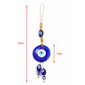 Oval eye drop hanging diagram labeled 180 mm overall and 40 mm for the round blue pendant