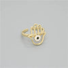 Hamsa Hand - White