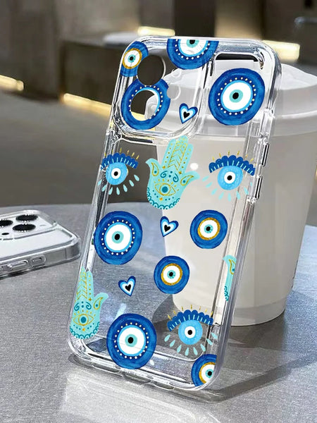 Blue Evil Eye phone cover

