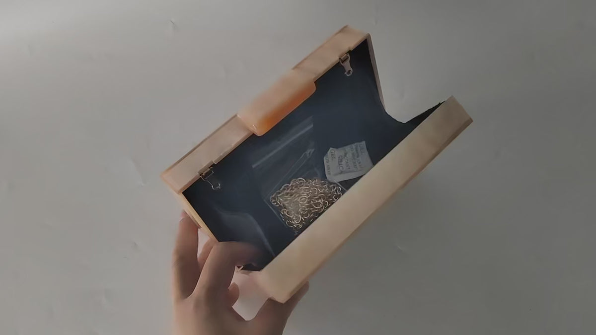 Stylish Acrylic Evening HandBag with Evil Eye Design – Perfect for Weddings and Parties