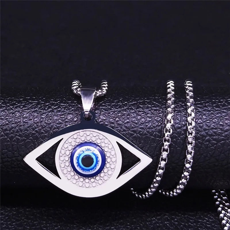 Stainless steel Evil eye necklace product image